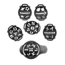 7pcs Golf Ball Line Liner Marker Multi-Template Drawing Alignment Mark Sign Tool