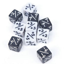 10pcs Dice Counters 5 Positive Negative +1 -6 Gathering Table Game Fun Dice