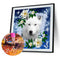 5D Diamond Painting Kit Flower Wolf Full Round Drill Rhinestone DIY Wall
