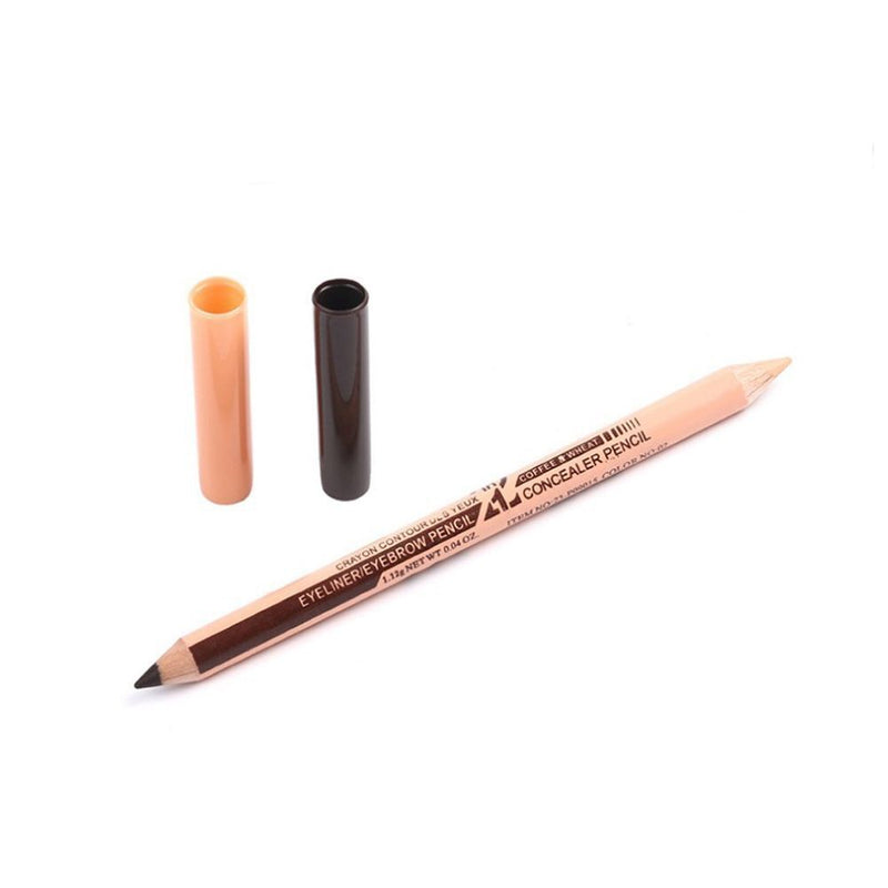 Eye Double Ended Waterproof Cosmetic Concealer pen Makeup up Eyeliner Eyebrow