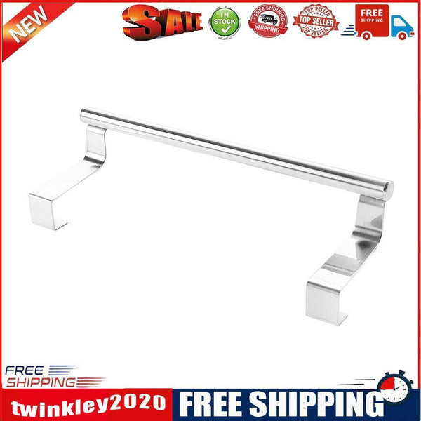 2*Stainless Steel Kitchen Bath Towel Holder Rack Door Storage Scarf Hanger