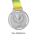 6.5cm Torch Medal Souvenir Zinc Alloy Sport Award Sports Competition Medal