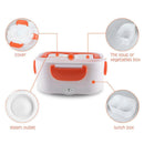 Electric Heating Lunch Box Food Heater Rice Container (ABS 110V Orange US)