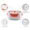 Electric Heating Lunch Box Food Heater Rice Container (ABS 110V Orange US)