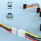 1 to 5 SATA Power Cable Adapter Splitter Cable Hard Drive Power Supply Cord