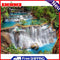 Waterfall Scenery Canvas Painted Oil Paint By Numbers DIY Wall Art Modern Decor