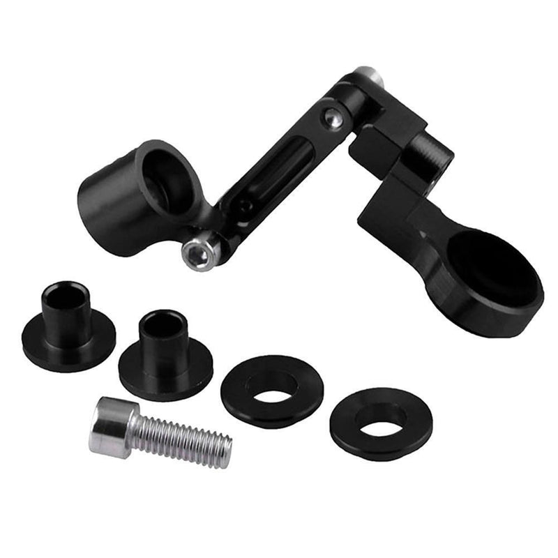 CNC Bracket for Motorcycle Brake Clutch Master Cylinder Fluid Tank (Black) Newly