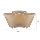 Strawberry Planter Pot Stackable Flowerpots Plants Seedling Holder (Beige) Newly