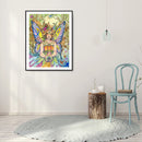 5D Diamond Painting Kit Butterfly Fairy Full Round Drill Rhinestone DIY Wall Art