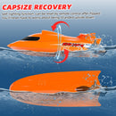 Flytec V009 RC Boat Waterproof 2.4GHz 30km/h Ship with Battery (Orange)