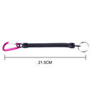 Retractable Spring Rope Camping Anti-lost Keychain Fishing Lanyard (Red) Newly