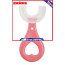 Kids U-Shaped Toothbrush Food Grade Soft Silicone Brush Head Massage Toothbrush