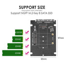 Broadroot 2 in 1 mSATA to SATA NGFF M.2 to SATA3 Adapter Card SSD Disk Solid St
