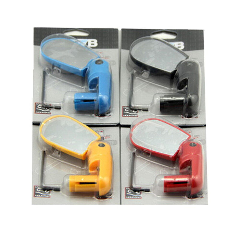 2pcs Adjustable MTB Bike Bicycle Cycling Rearview Mirror Glass Mini(Black) Newly