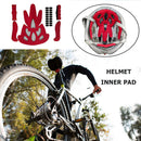 Universal Helmet Inner Foam Pads Kits Sealed Sponge Set for Cycling (Red) Newly