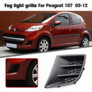 For Peugeot 107 09-12 Front Bumper Fog Lamp Cover Car External Grill Replacement