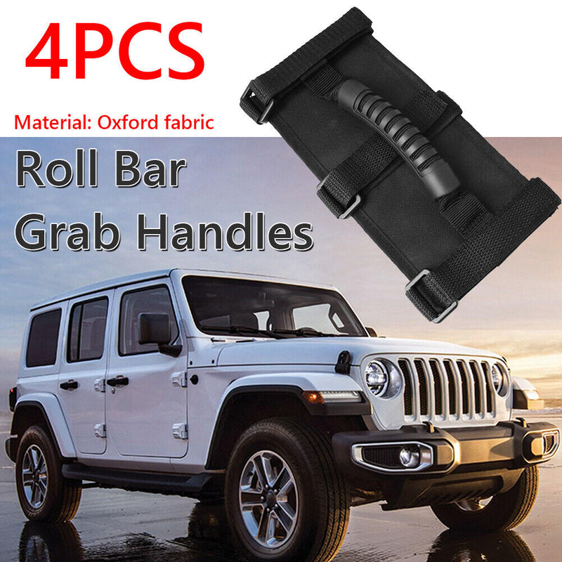 4pcs Roll Bar Grab Handles for Jeep Wrangler YJ LJ TJ JK JL Gladiator JT 87-20