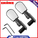 1 Pair Universal Bicycle Mirrors Cycling Wide-Angle Handleable Rearview Mirror