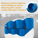 SharkBite Deburring Pipe and Depth Sounder Gauge Tool PEX CPVC 2Q6W Pipe Y8R3