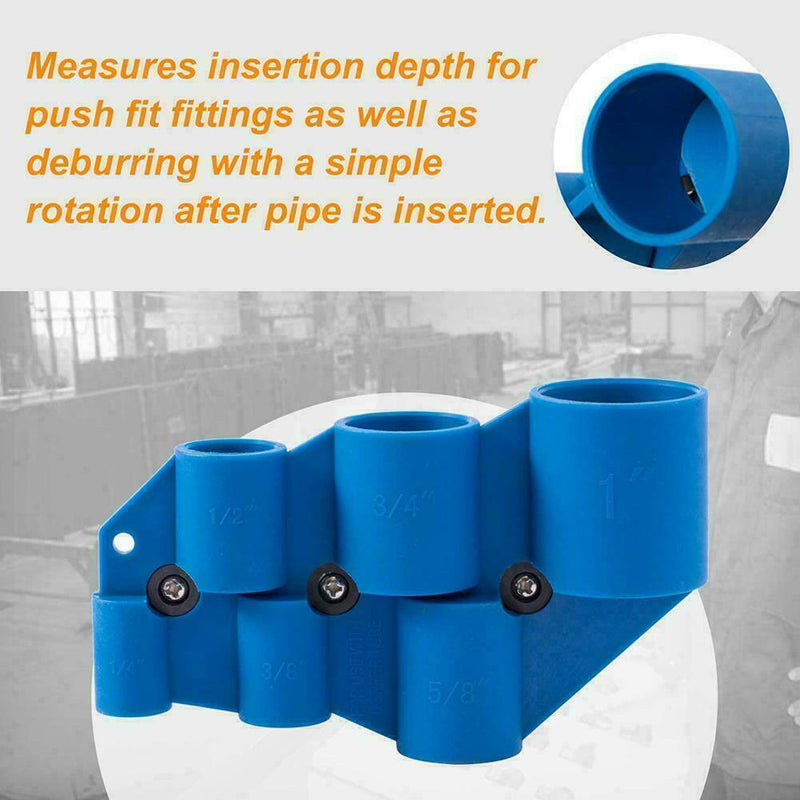 SharkBite Deburring Pipe and Depth Sounder Gauge Tool PEX CPVC 2Q6W Pipe Y8R3