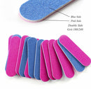 Sets Nail Care Beauty Double-sided 180/240 Mini Sandpaper Nail Files Frosted