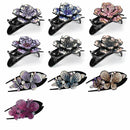 Flexible Dovetail Crystal Hair Clips Barrette Styling Tools Rhinestone Hairpin