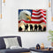 DIY Paint By Number Kit Flag Eagle Abstract No Frame for Home Decoration