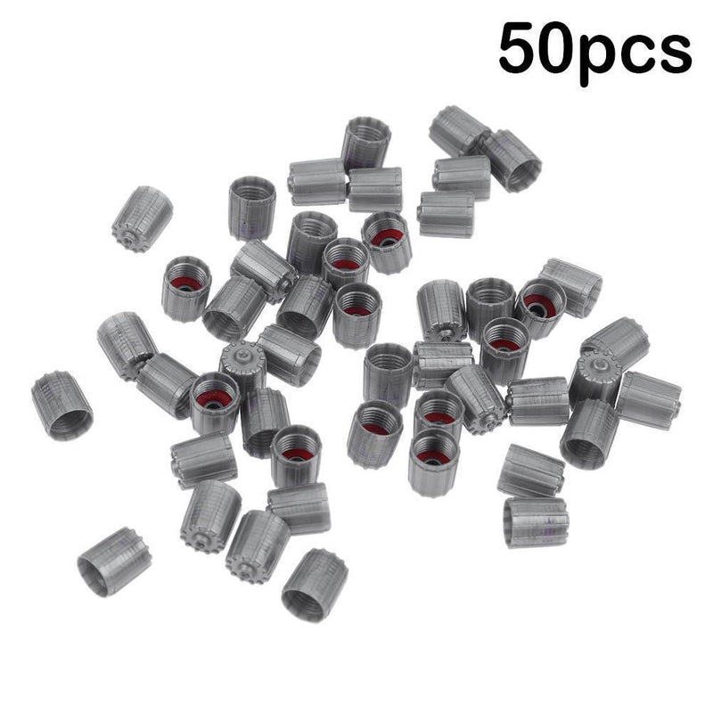 50pcs Includes Plastic TPMS Valve Stem Caps Automotive Wheel Tires Tire