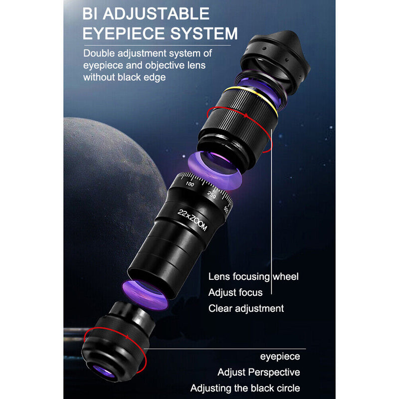 4K HD Mobile Phone Telescope Lens Camera Zoom for Travel Watching (32X A)