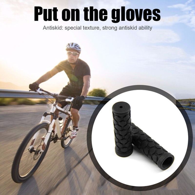 1 Pair Bicycle Handlebar Grips Anti-Slip Mountain Bike Plastic Bar Grip Cov