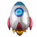 Outer Space Spacecraft Foil Balloons Plane Theme Party Supply Inflation
