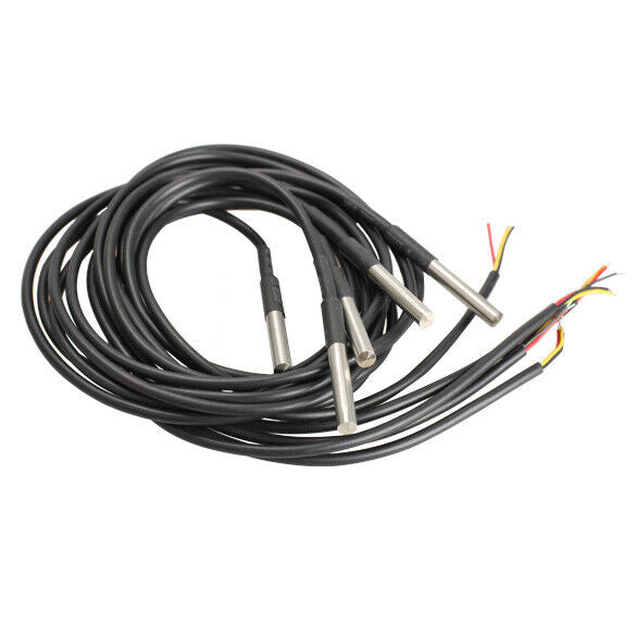 5pcs DS18b20 Waterproof Temperature Sensors Temperature Transmitter Newly