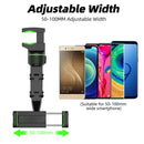 Car Phone Holder Rotating Car Back Seat Rearview Mirror Stand (Green)