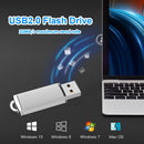 CW10029 High Speed USB Thumb Drive Clear Cap Zinc Alloy USB 2.0 Pen Jump Drive