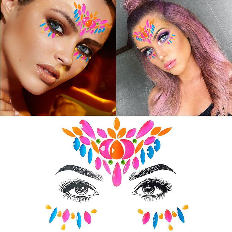 Acrylic Body Face Decoration Crystal Diamond Tattoo Paste Rhinestone Sticke
