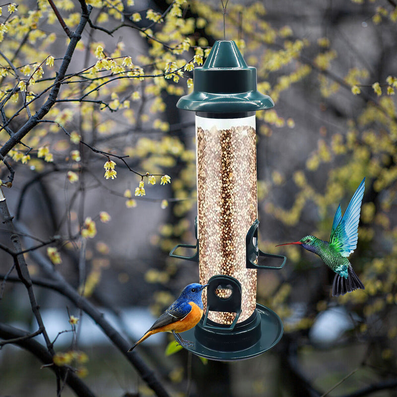Bird Feeders - Hanging Feeder Squirrel Proof for Outside (Seed is not Inclu