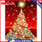 5D DIY Full Drill Round Shape Christmas Tree Rhinestone Diamond Drawing Kits