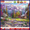 Frameless Forest Cabin Oil Paint by Numbers Kit Handpainted Artwork Wall Cr