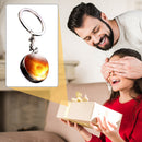 Solar System Metal Pendant Galaxy Earth Mars Glass Moon Keychain (Sun)