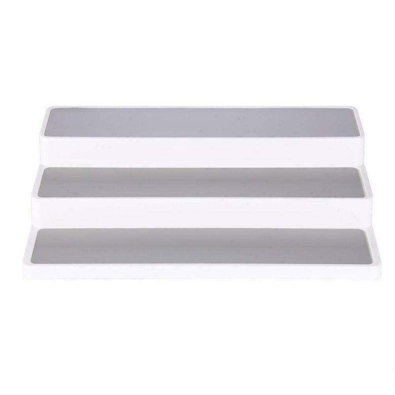 White 3 Tier Shelf Jar Rack Holder Cupboard Organiser Hot Kitchen Tools I8U5