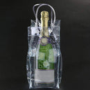 Home Portable PVC Ice Bucket with Carry Handle Champagne Bottle Chiller Ice Bag