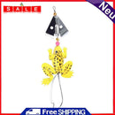akaddy Fishing Lure False Frogs Shape Soft Bait w/Single Steel Hook (Yellow)