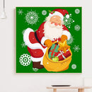 Paint By Numbers Kit DIY Christmas Santa Colouring Oil Picture Ornament