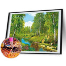 Diamond Painting 5D Full Round Drill Mosaic DIY Forest Scenery Kit Bedroom De