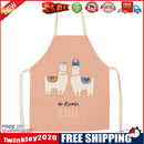 Kitchen Linen Apron Two Lamb Print Home Restaurant Cooking Baking Bib Tools