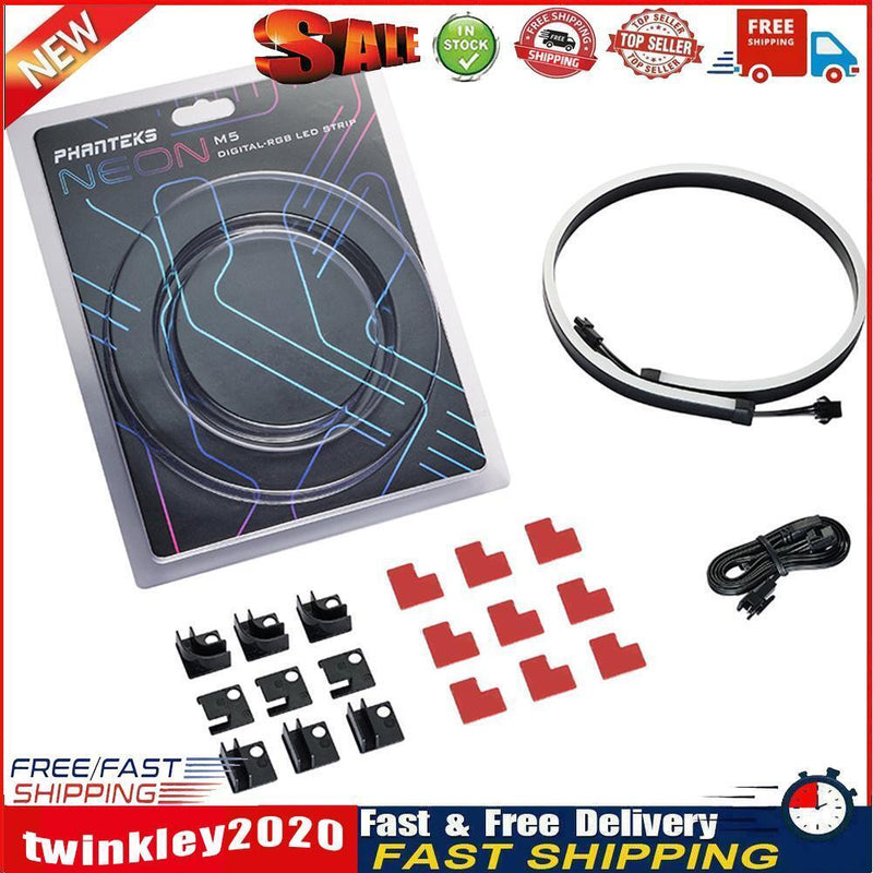 PHANTEKS M5 3 Pin Gorgeous 550mm PC Case Motherboard RGB Light Strip Tape Newly