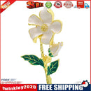 Alloy Gardenia Brooch Suit Shirt Collar Luxury Spike Design Pins for Women