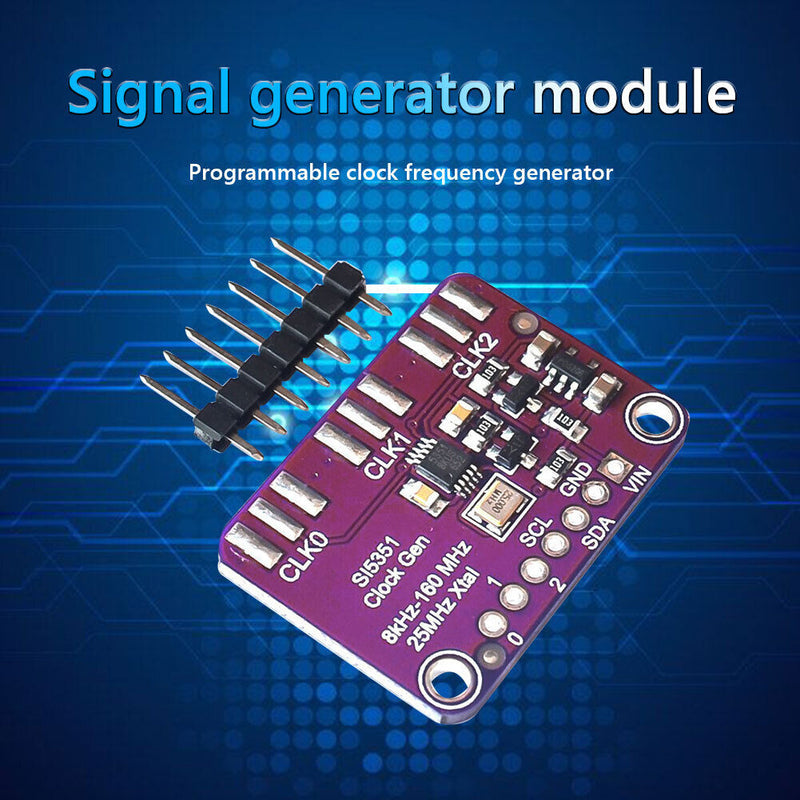 3V-5V Si5351A Si5351 I2C IIC Clock Signal Generator Breakout Board 8kHz 160