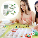 DIY Crystal Bracelet Colorful Beads Children Kids Pendant Jewelry Birthday Gi