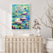 DIY Hand Painted Paint By Numbers Oil Canvas Pictures Lotus in Pond Ornament Kit